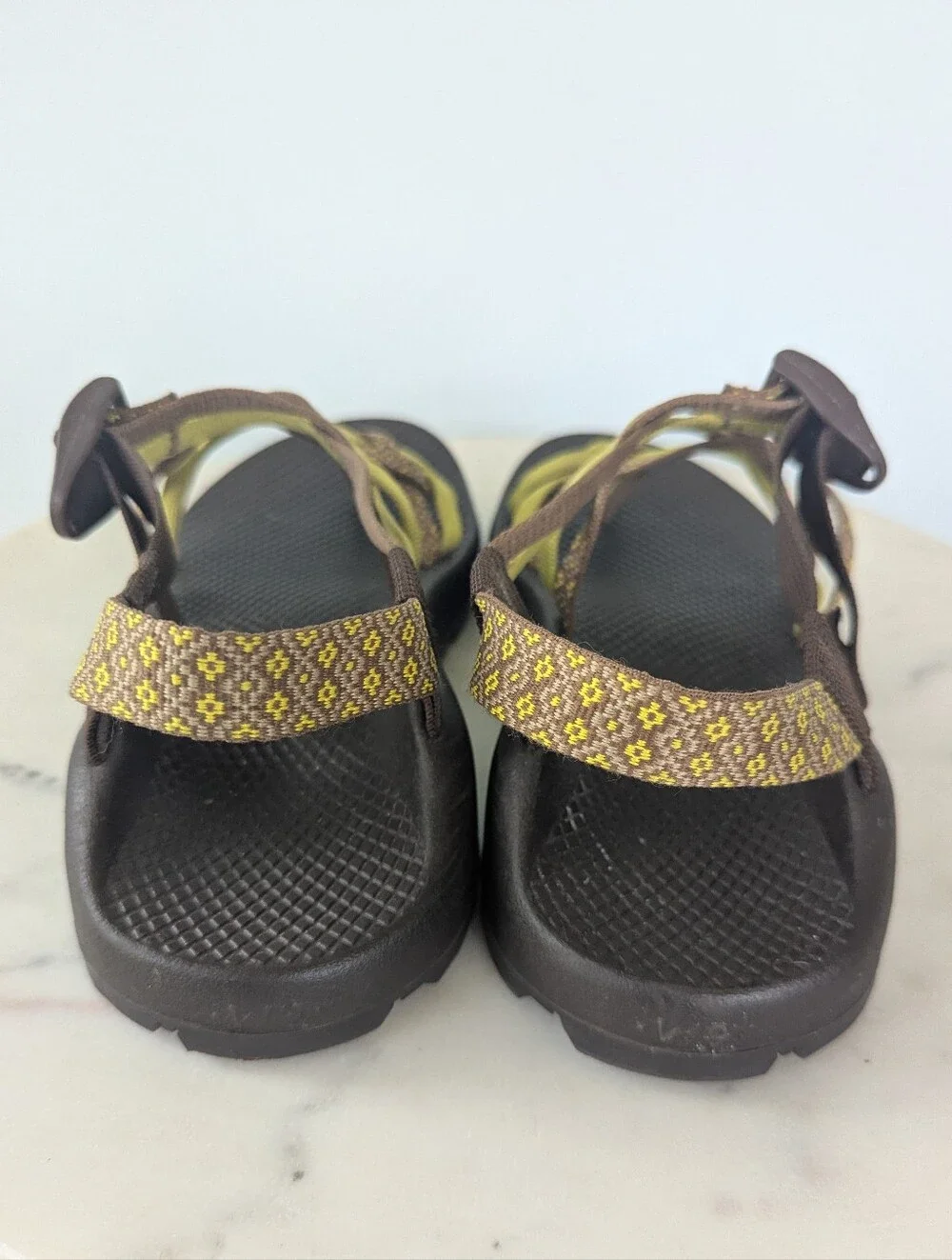 Chaco Z Cloud Women's Brown Green Strappy Outdoor Sandals